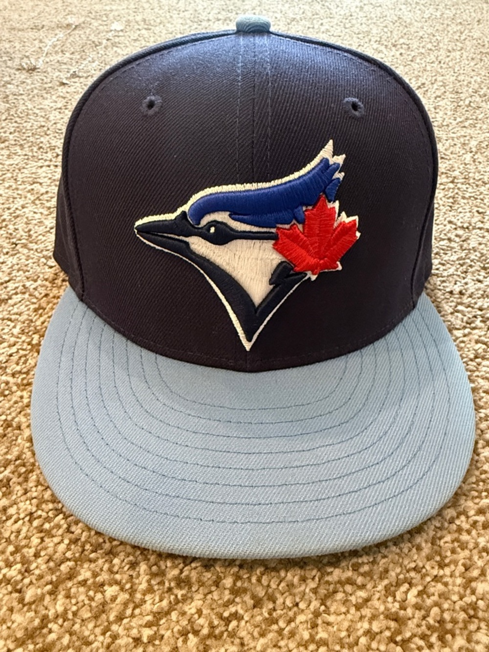 New Era Navy & Light Blue 59FIFTY Fitted Cap Toronto Blue Jays size 7 1/8
